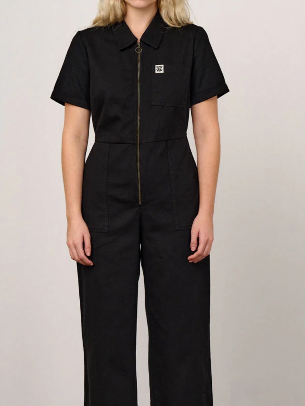 Lucy & Yak black cotton Ragan jumpsuit